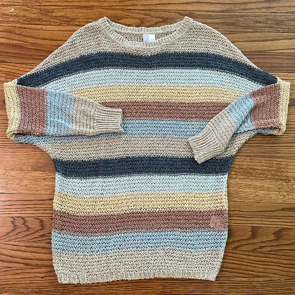 Multicolored striped sweater by Alya size small